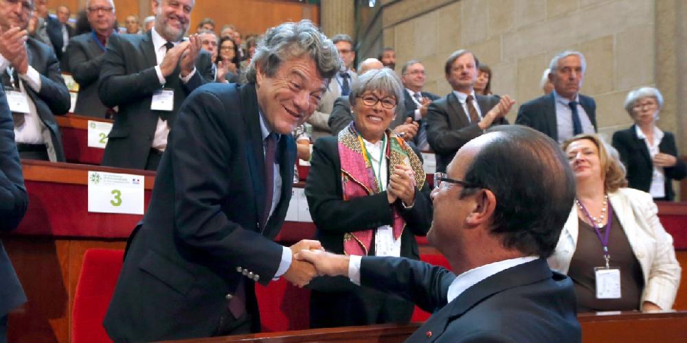 EUROPE1: François Hollande invité surprise de la conférence de presse du lancement de la fondation de Borloo